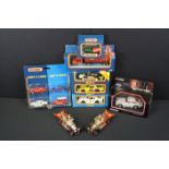 Five boxed / carded diecast models to include 4 x Matchbox (KS-804, MB-801, CY-18 & MB-44) 1 x Corgi