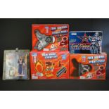 Three boxed Ideal Evel Knievel sets to include 2 x Super Stunt Cycle with Gyro Launcher and Deluxe