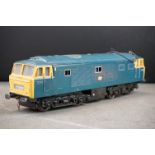 Kit built O gauge D7096 BR Diesel locomotive, plastic & metal, unmarked, made in England, showing