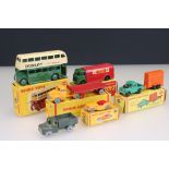 Four boxed Dinky Dublo diecast models to include 070 AEC Mercury Tanker Shell BP, 072 Bedford