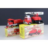 Two boxed Dinky diecast construction models to include 959 Foden Dump Truck in red and 970 Jones