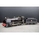 Bassett Lowke O gauge 2-6-0 31407 4P SF locomotive with tender in black livery, vg