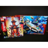 Lego - Two boxed Ninjago sets to include 71756 Hydro Bounty and 71712 Empire Temple of Madness, both