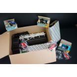 Collection of Triang Scalextric to include 3 x boxed slot cars (C72 BRM in blue, C62 Ferrari