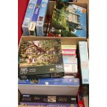 Approx 80 jigsaw puzzles, many sealed, to include Ravensburger, Philmer, Falcon, King etc