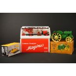 Three boxed diecast models to include NZG 231 Demag Road Finisher, CEF Camion Pompier 1925 and