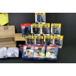 18 Boxed TV related figures to include 8 x Eaglemoss Hero Collection Batman Decades (Debut, 1950s,
