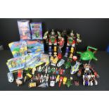 Collection of Gerry Anderson related figures and toys to include 3 x Carded Carlton Thunderbird