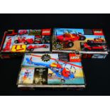 Three boxed Lego Technics sets to include 8844, 8845 & 8030, contents unchecked and appear mixed,