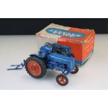 Boxed Chad Valley Fordson Major diecast model in blue, diecast gd with fair box