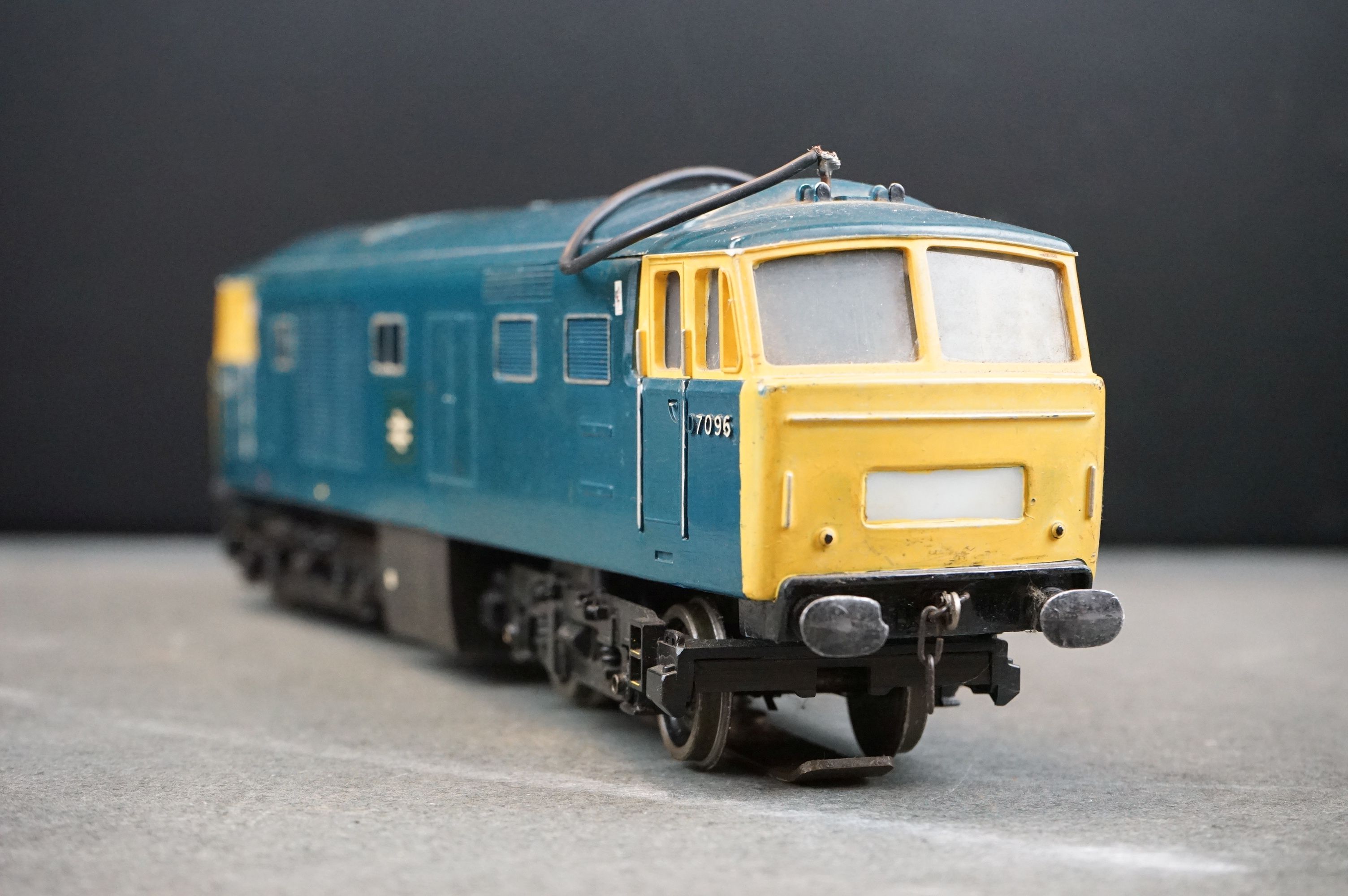 Kit built O gauge D7096 BR Diesel locomotive, plastic & metal, unmarked, made in England, showing - Image 3 of 6