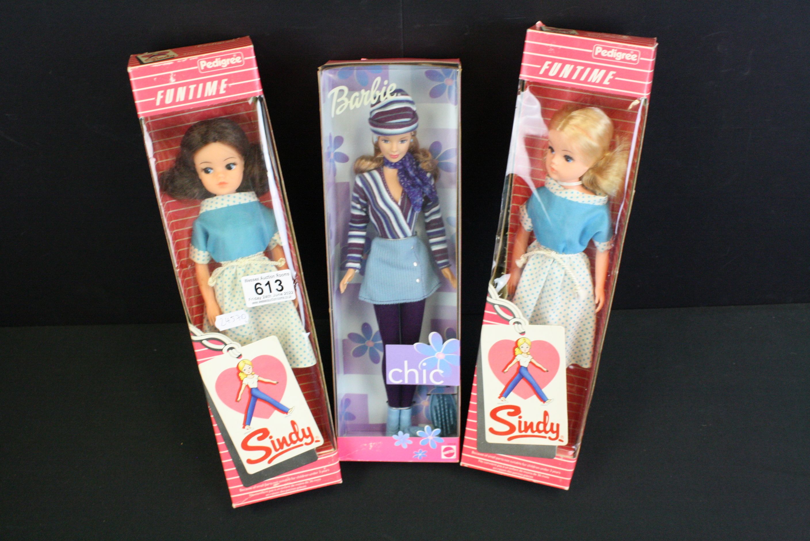 Seven boxed fashion dolls to include 3 x Pedigree Sindy Haute Coiffure & 2 x Fun Time), 3 x Mattel - Image 8 of 8