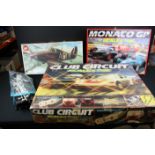 Two boxed Hornby Scalextric sets to include C.840 Monaco GP Set & C.743 Club Racing Set (tatty