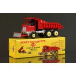 Boxed Dinky 959 Foden Dump Truck diecast model, minimal paint chips mainly where tipper meets