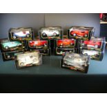 13 Boxed Burago diecast models to include 3019 Ferrari, 3021 Porsche, 3008 Alfa Romeo, 3002