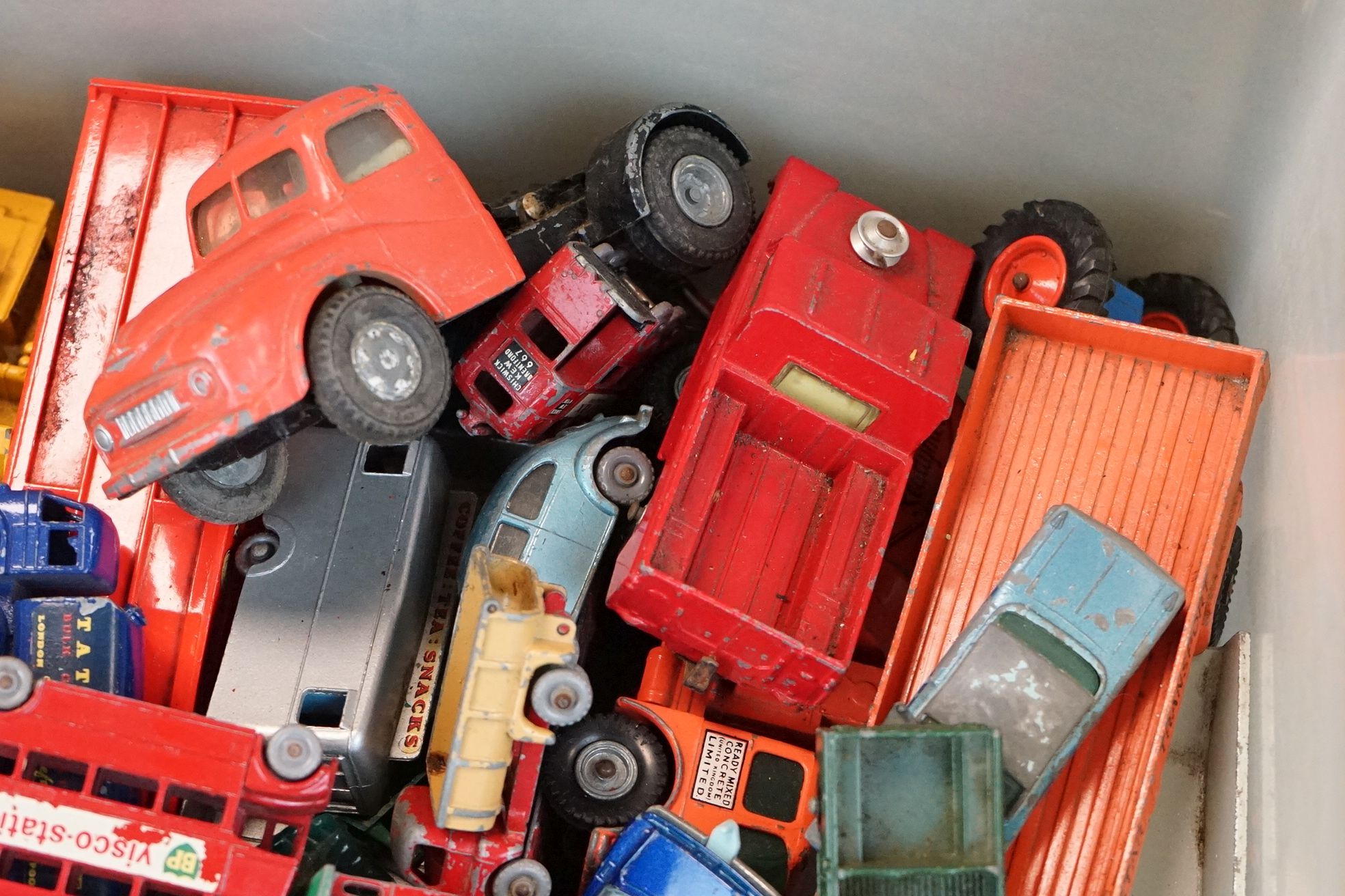 Quantity of 60/70s play worn diecast models to include Matchbox, Dinky, Budgie and Corgi to - Image 7 of 9