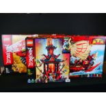 Lego - Three boxed Ninjago sets to include Legacy 71705 Destiny's Bounty, 70677 Land Bounty (one