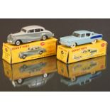 Two boxed Dinky diecast models to include 150 Rolls Royce Silver Wraith in two tone grey (box