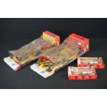 Four Boxed Britains Swoppets Infantry In Action plastic figure sets to include 2x 7336 Firing Mortar