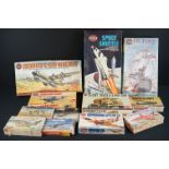 Airfix - 12 Boxed Airfix model kits, unbuilt with instructions, to include 6x 1/72 scale aircraft (