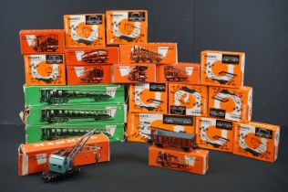 22 boxed Marklin HO gauge items of rolling stock to include 4023, 4903, 4026, 4608, 4900 etc,