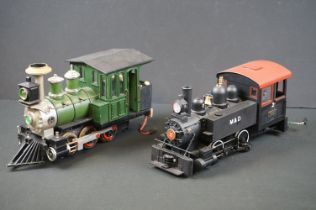 Two G scale locomotives to include Bachmann M&D Toby 0-4-0 and Lionel Large Scale 0-6-0