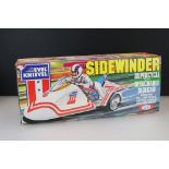 Boxed Ideal Evel Knievel Sidewinder Supercycle with detachable sidecar, with Evel Knievel figure &