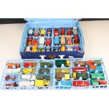 Matchbox Series Collectors Case containing 48 play worn diecast models to include Matchbox 75