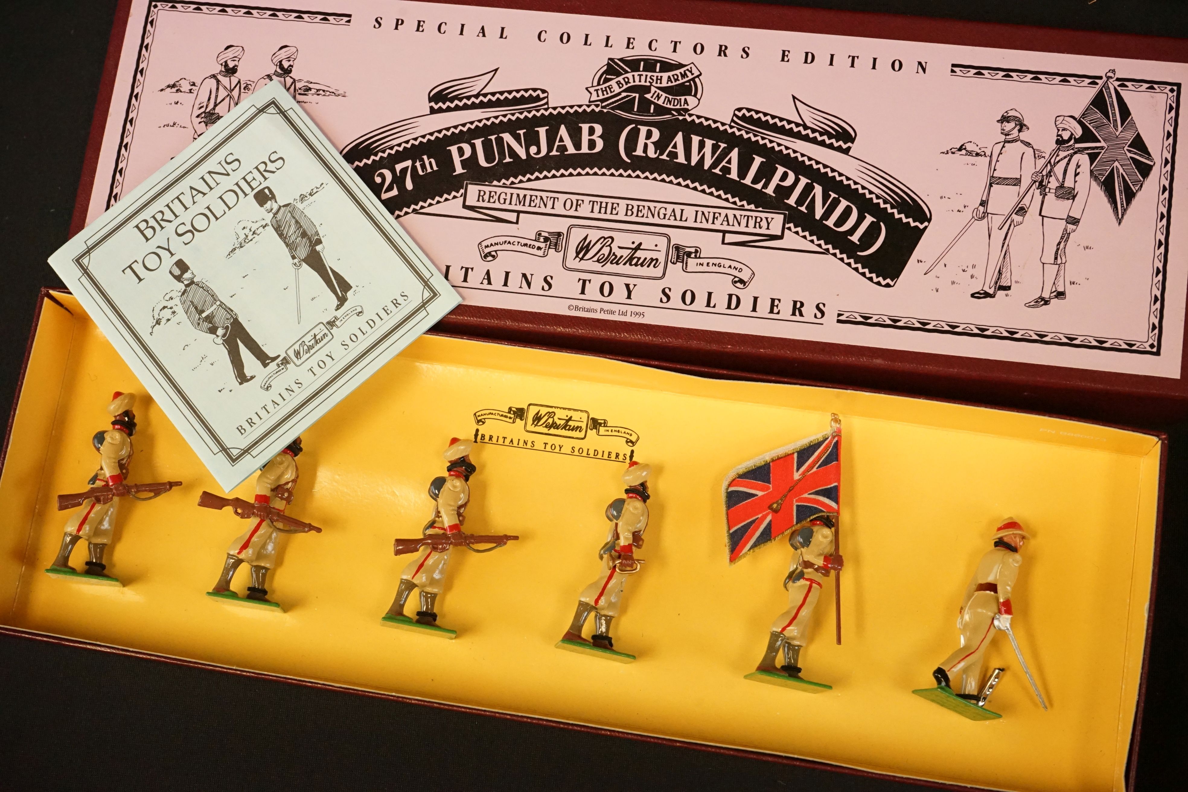 Four boxed Britains Special Collectors Edition metal figure sets to include 8841 Gurkha Rifles, 8833 - Image 3 of 5