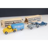 Two boxed Timpo Toys Vehicles commercial diecast models, some paint wear and loss, damage to boxes