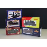 Five boxed OO gauge locomotives to include Hornby Railroad R2882 S&DJR 0-6-0T Class 3F, Airfix GMR