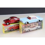 Two boxed Dinky diecast models to include 57/001 Buick Riviera in pale blue with white roof and