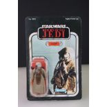 Star Wars - Carded Kenner Return of the Jedi 4 LOM figure, unpunched, 65 back, dents to bubble, card