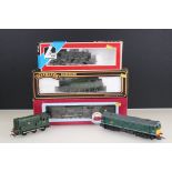 Three boxed OO gauge locomotives to include Dapol Dorchester Castle, Palitoy Mainline37038 Class