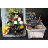 Quantity of mixed toys & figures to include original Hasbro Takara G1 Transformers box (Skywarp),