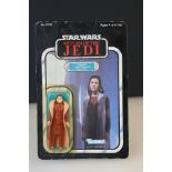 Star Wars - Carded Kenner Return of the Jedi Princess Leia Organa (Bespin Gown) figure, 77 back,