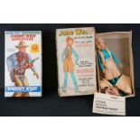 Boxed & unopened Marx Johnny West Adventure 5062C Johnny West 11" figure- (vg) plus a boxed Marx