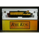 Boxed Rail King By MTH Electric Trains O gauge 30-2155-1 Dash-8 Diesel Locomotive Chicago