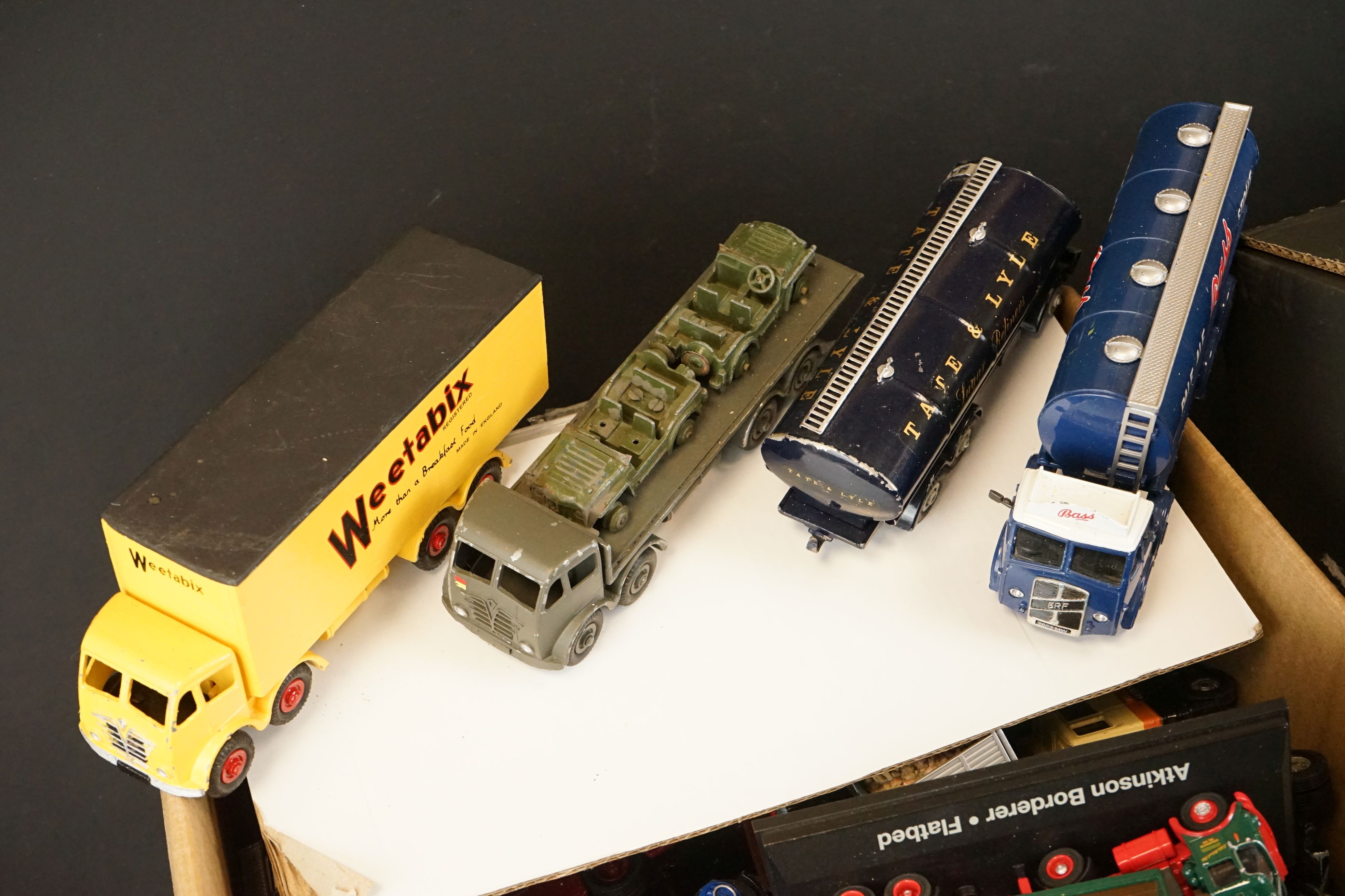 Large quantity of play worn diecast models, many commercial vehicles, to include Corgi, Dinky, - Image 4 of 7