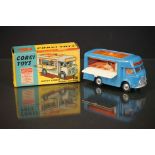 Boxed Corgi 471 Smiths Karrier Mobile Canteen diecast model with 'Joe's Diner' decal, diecast gd