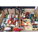 Quantity of play worn diecast models from the mid 20th C onwards to include Corgi, Dinky &