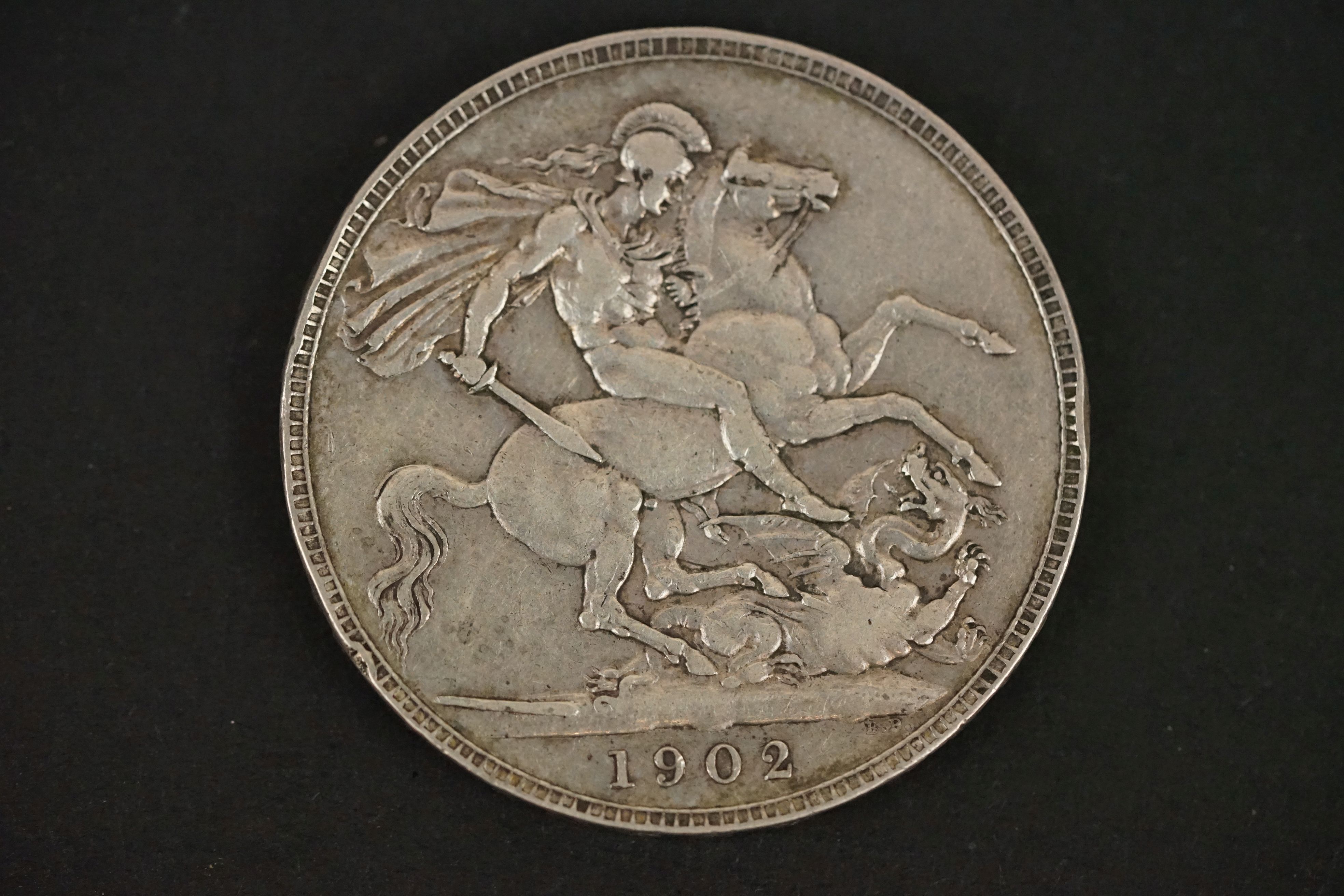 A British King Edward VII 1902 silver full crown coin