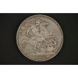 A British King Edward VII 1902 silver full crown coin