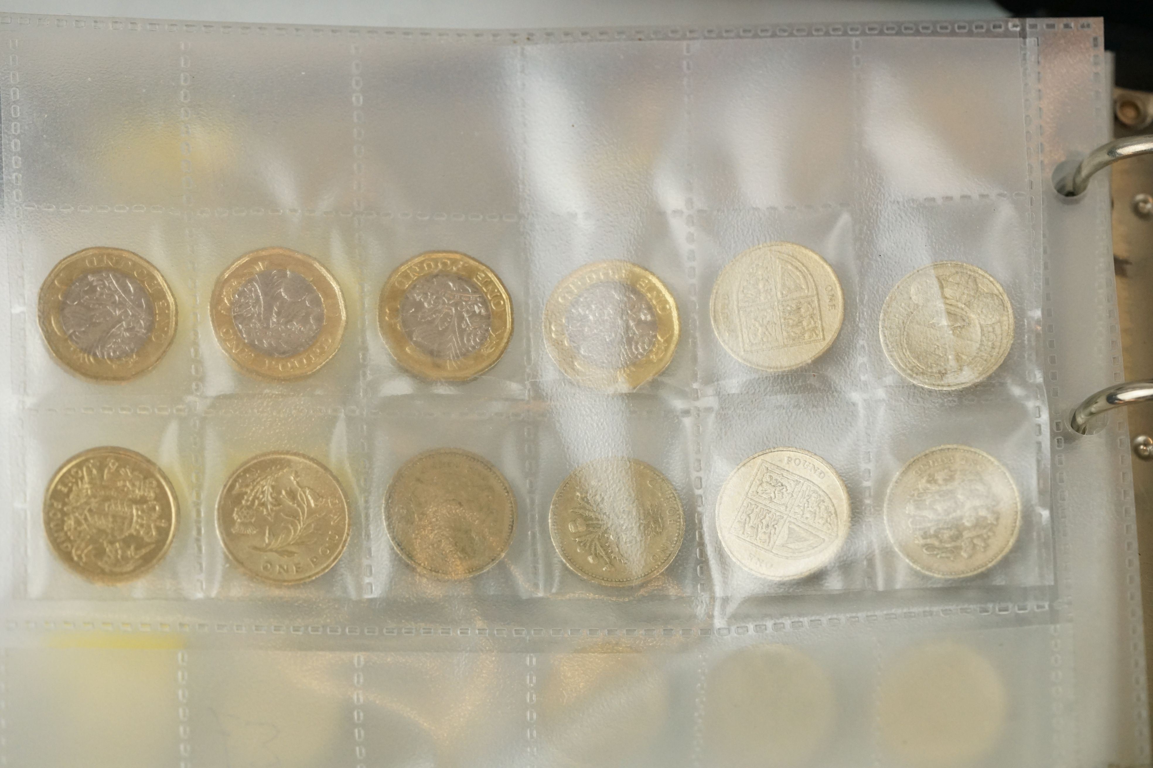 A large collection of British decimal and pre decimal coinage contained within albums to include - Image 4 of 26