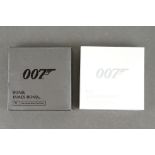 Two Royal Mint United Kingdom 2020 1oz silver proof James Bond 007 commemorative coins complete with