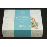 The Royal Mint The Tale of Peter Rabbit Beatrix Potter limited edition coin and book gift box.