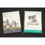 A Royal Mint 2019 United Kingdom brilliant uncirculated annual coin set together with a