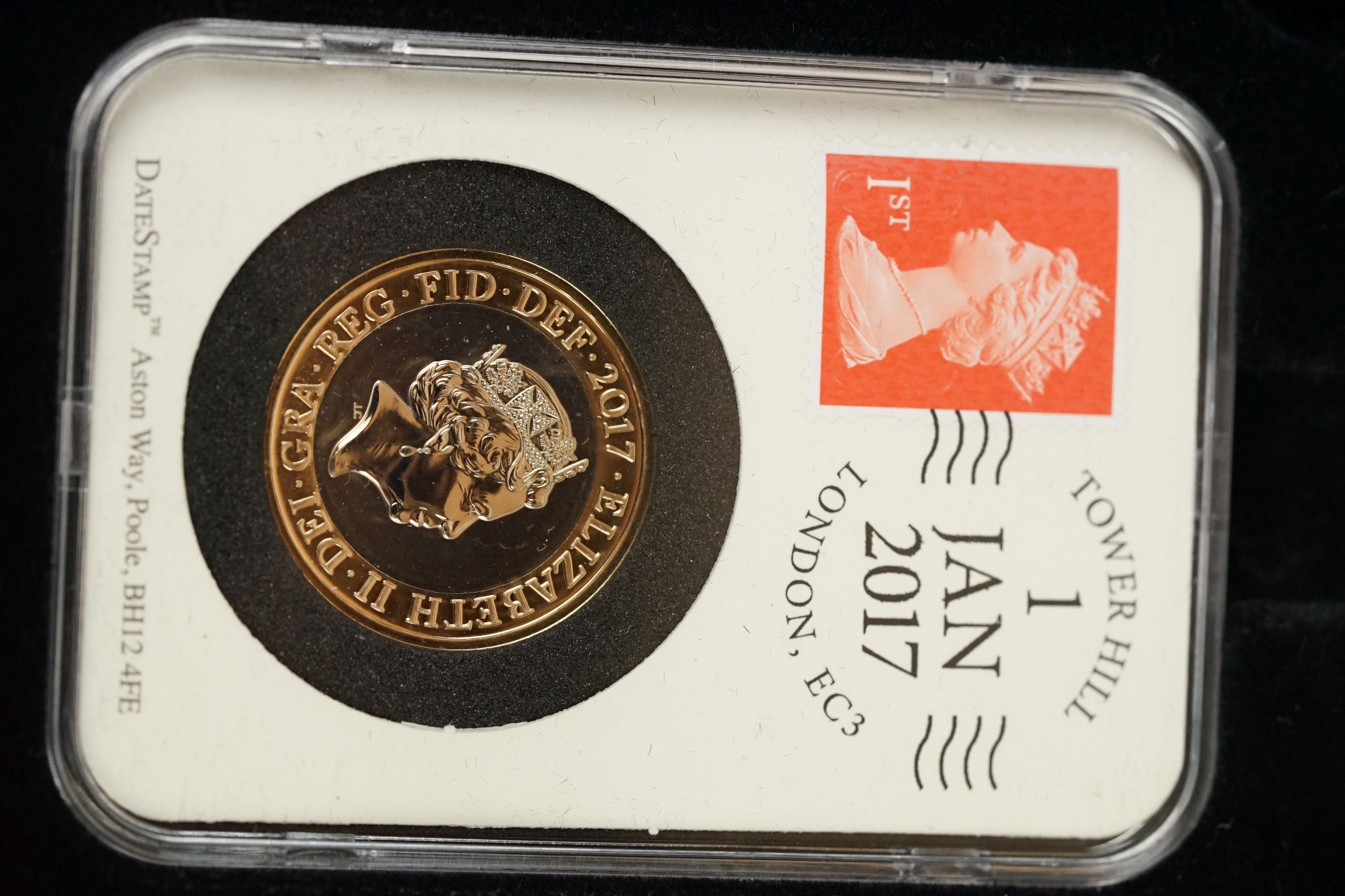 A 2017 date stamp United Kingdom coin specimen year set in presentation box complete with COA. - Image 6 of 8