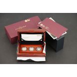 The Royal Mint 2020 gold proof three coin set comprising of the full sovereign, half sovereign and