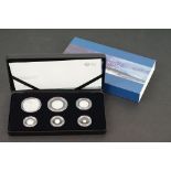 A Royal Mint Britannia The Spirit of a Nation 2018 six coin silver proof set complete in